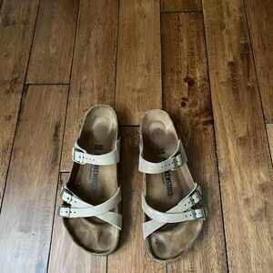 Birkenstock Light Tan Triple Strap Sandals